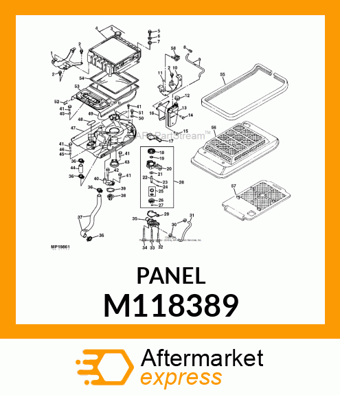 SCREEN, RADIATOR M118389