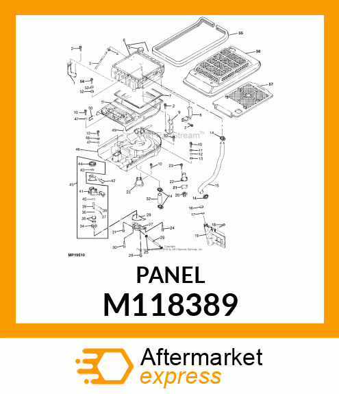 SCREEN, RADIATOR M118389