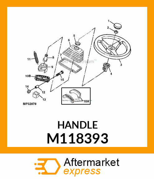 LEVER, TILT ADJUST M118393