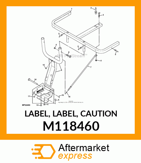 LABEL, LABEL, CAUTION M118460