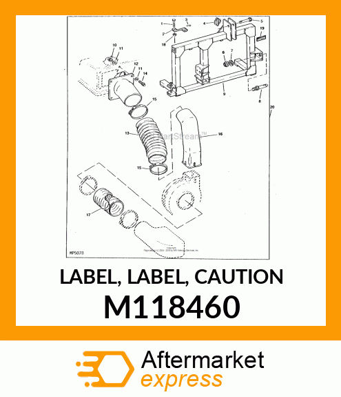 LABEL, LABEL, CAUTION M118460