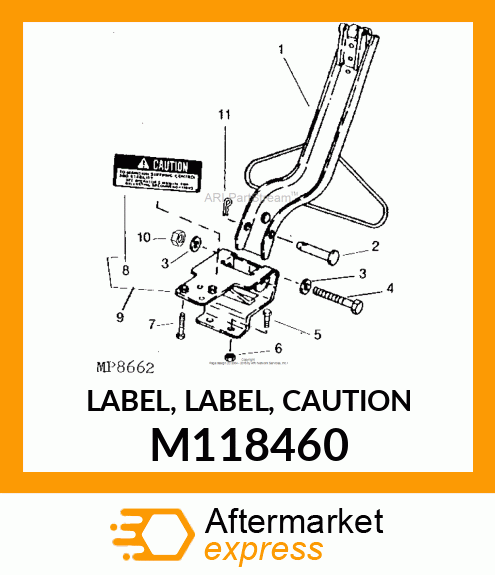 LABEL, LABEL, CAUTION M118460