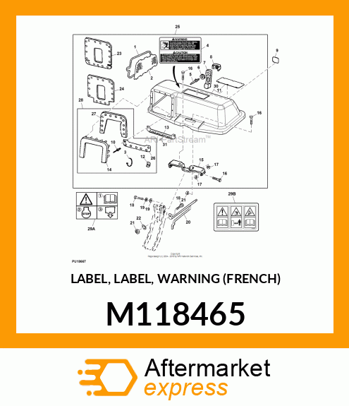 LABEL, LABEL, WARNING (FRENCH) M118465