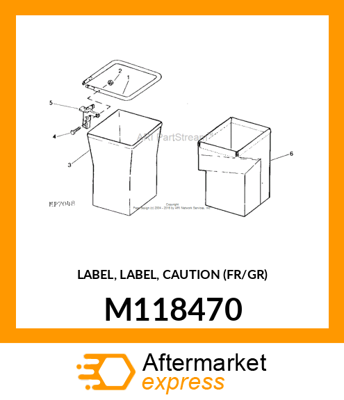 LABEL, LABEL, CAUTION (FR/GR) M118470