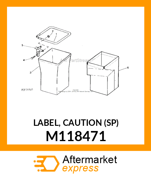 LABEL, CAUTION (SP) M118471