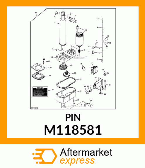 PIN FASTENER M118581