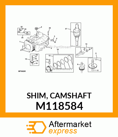 SHIM, CAMSHAFT M118584