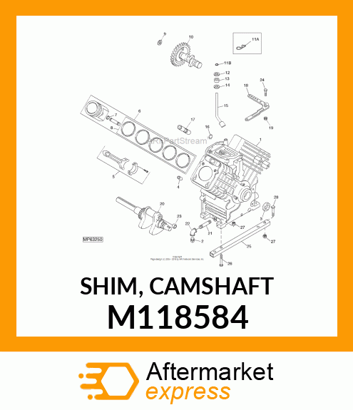 SHIM, CAMSHAFT M118584