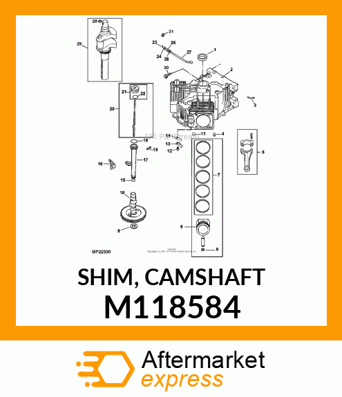 SHIM, CAMSHAFT M118584