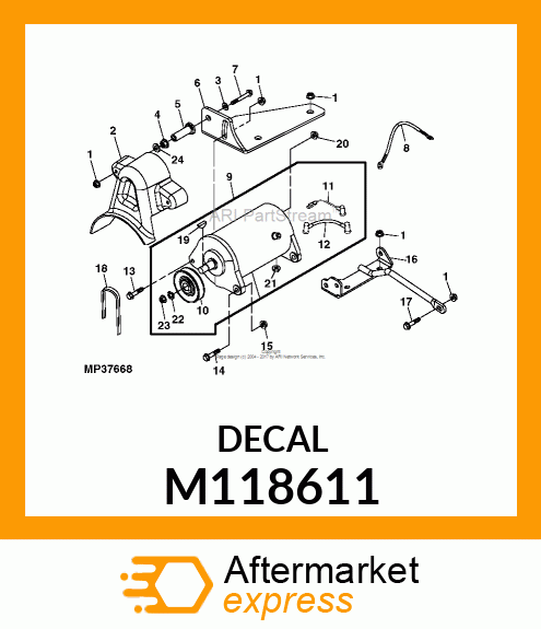 LABEL, LABEL, WARNING (HOT SURFACE) M118611