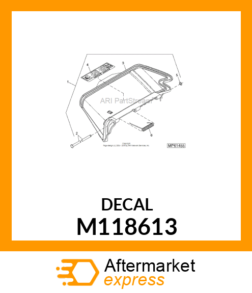 LABEL, LABEL, DANGER THROWN OBJECT M118613