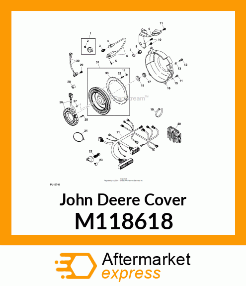 COVER, FLYWHEEL M118618