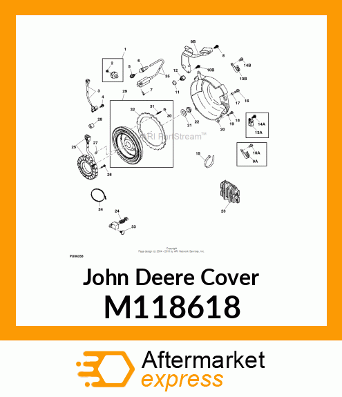 COVER, FLYWHEEL M118618