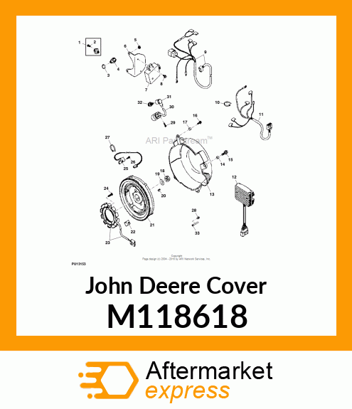 COVER, FLYWHEEL M118618