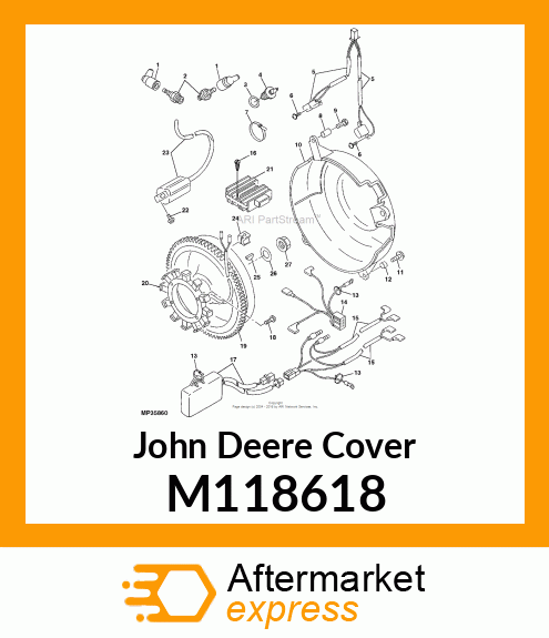 COVER, FLYWHEEL M118618