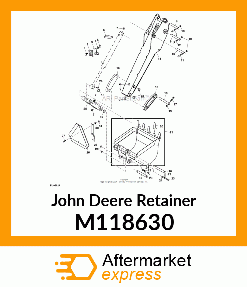 RETAINER, MINI PIN M118630