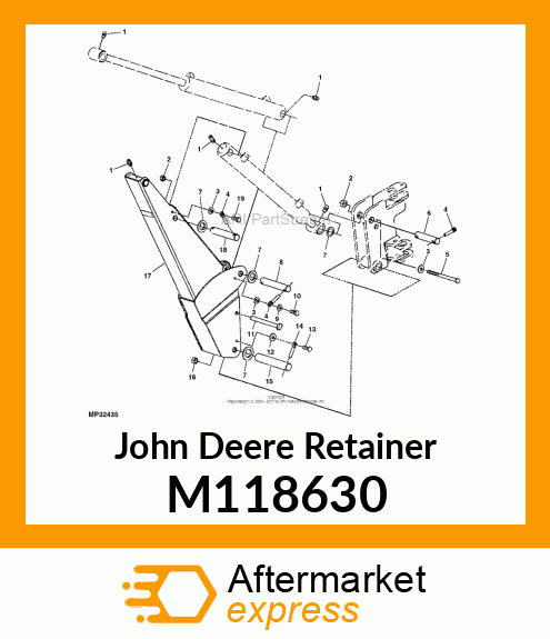 RETAINER, MINI PIN M118630