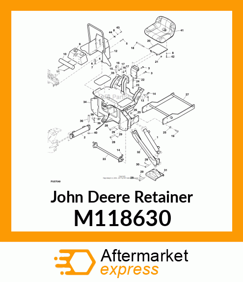 RETAINER, MINI PIN M118630