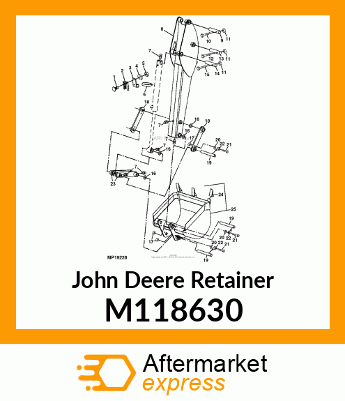 RETAINER, MINI PIN M118630