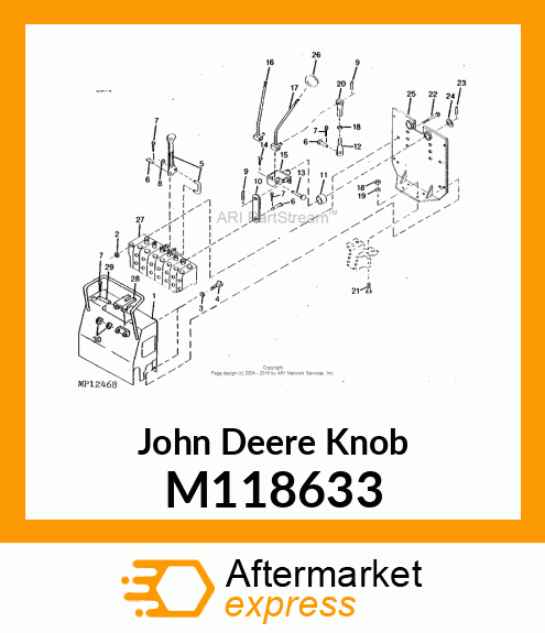 KNOB, ROUND 1/2 NC M118633