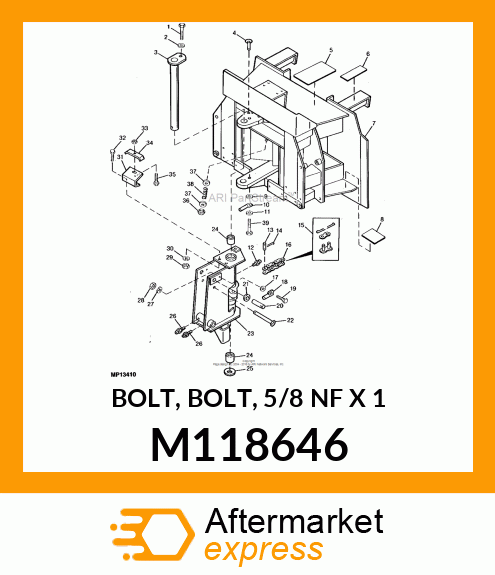 BOLT, BOLT, 5/8 NF X 1 M118646