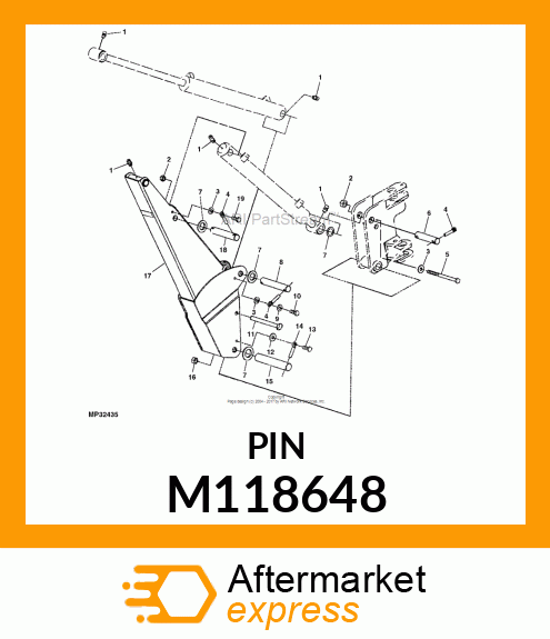 PIN, LOCKING M118648