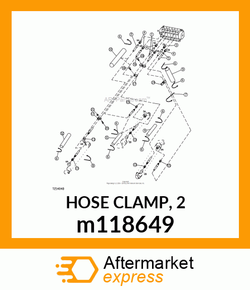 HOSE CLAMP, 2 m118649