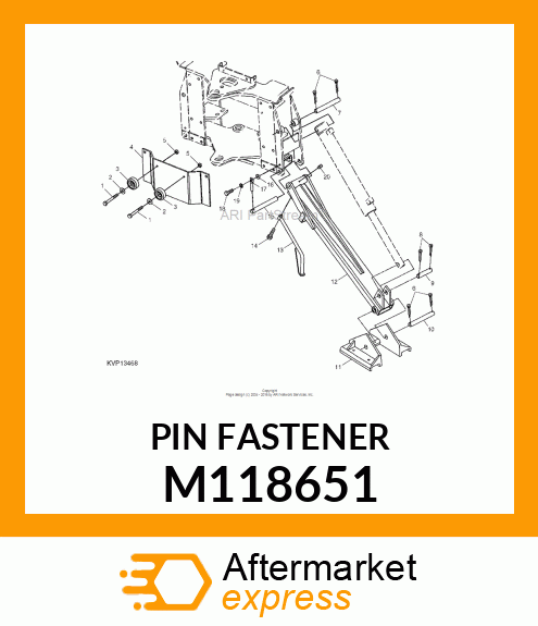 PIN, STABILIZER 7/8 DIA X 7 M118651