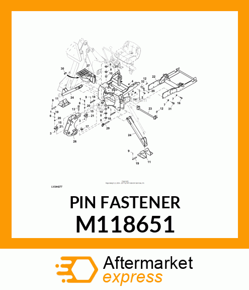 PIN, STABILIZER 7/8 DIA X 7 M118651