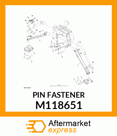 PIN, STABILIZER 7/8 DIA X 7 M118651