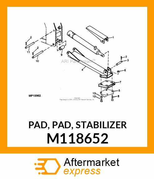 PAD, PAD, STABILIZER M118652