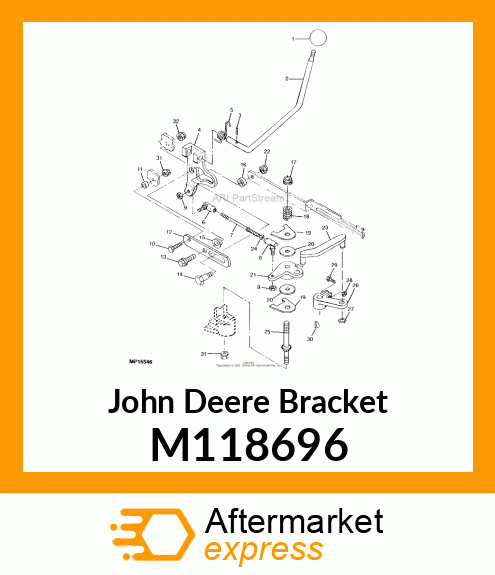 BRACKET, SHIFT PIVOT M118696