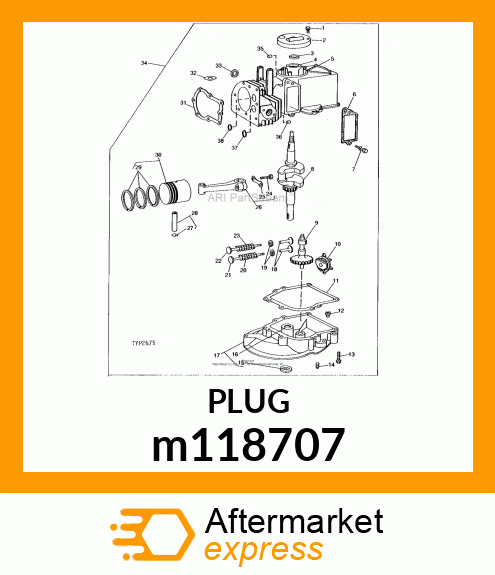 PLUG,OIL DRAIN m118707