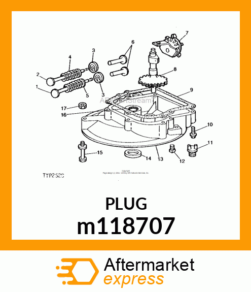 PLUG,OIL DRAIN m118707