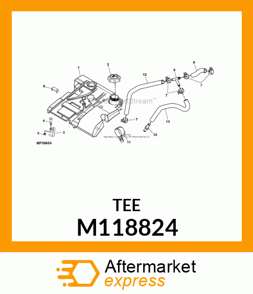 FITTING, BARBED T M118824