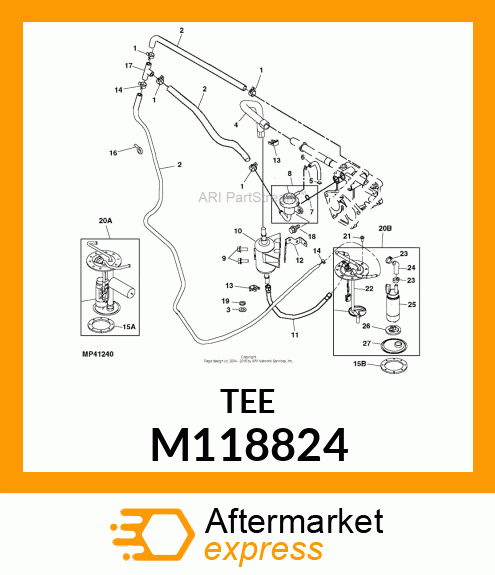 FITTING, BARBED T M118824