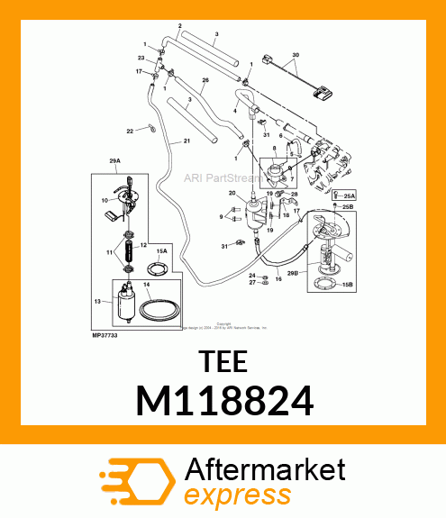 FITTING, BARBED T M118824