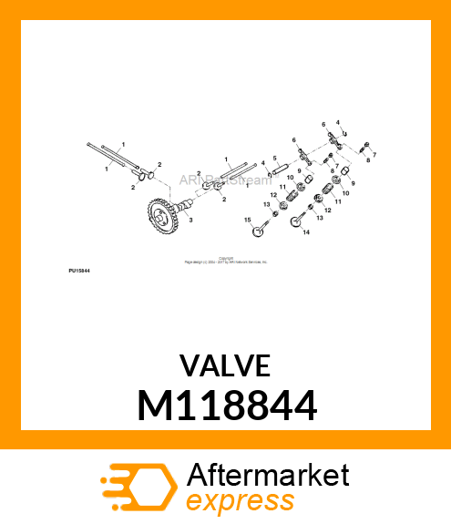 VALVE, EXHAUST M118844