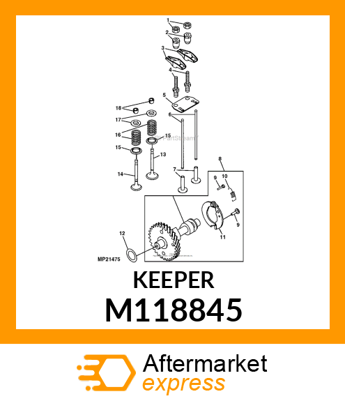 RETAINER M118845