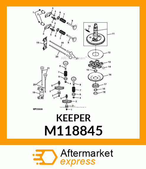 RETAINER M118845