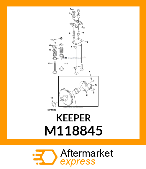 RETAINER M118845