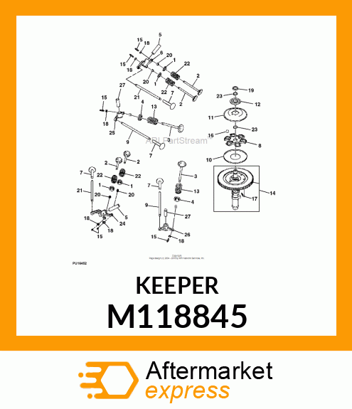 RETAINER M118845