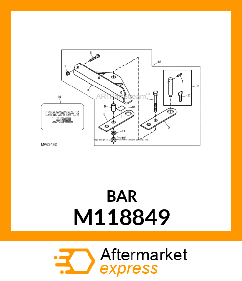 DRAWBAR M118849