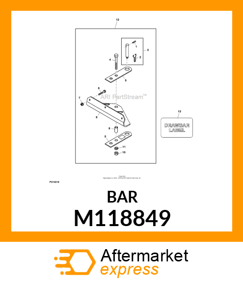 DRAWBAR M118849