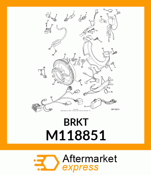 BRACKET M118851