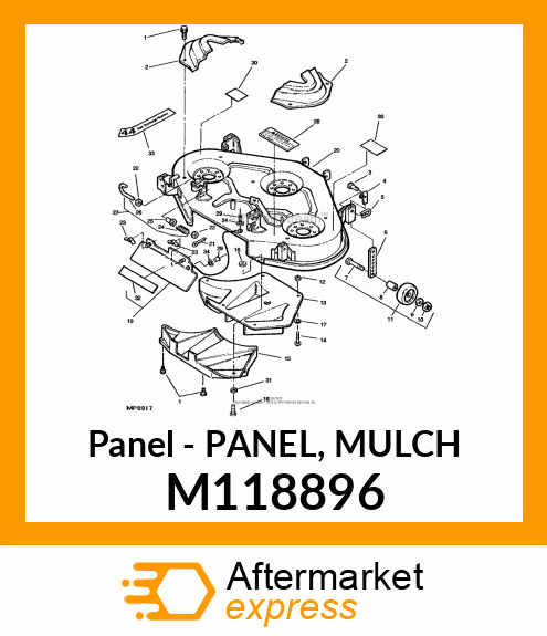 Panel - PANEL, MULCH M118896