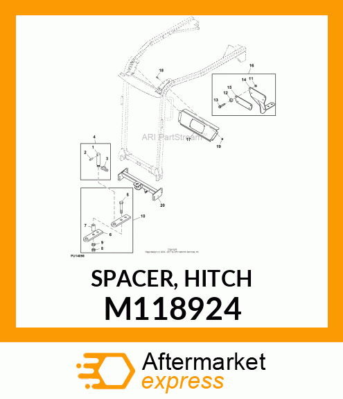 SPACER, HITCH M118924