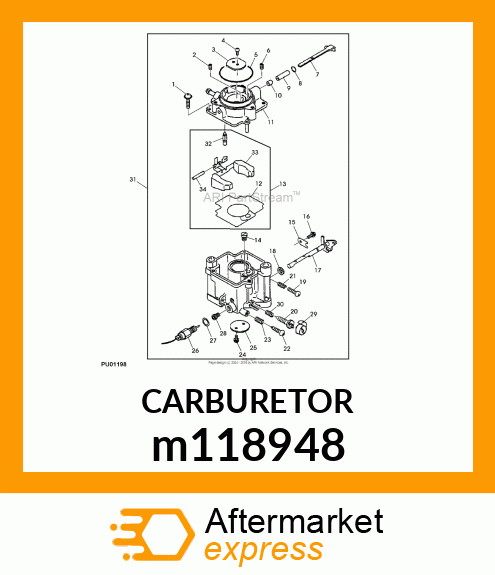 CARBURETOR m118948