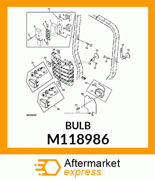 BULB, BULB, LIGHT 10W M118986