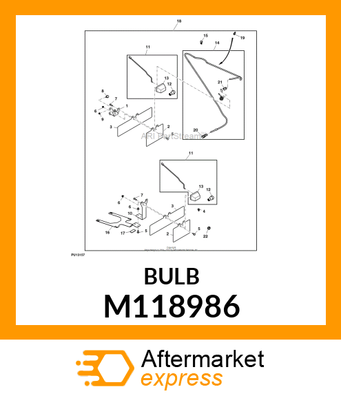 BULB, BULB, LIGHT 10W M118986